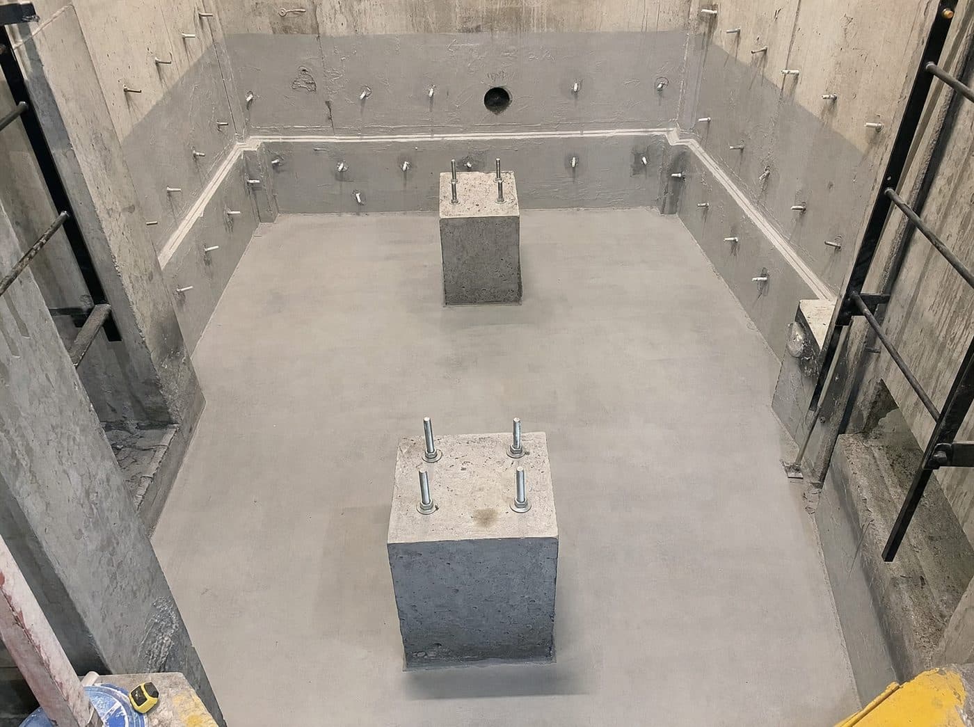 Vaughan elevator pit waterproofing and cementitious leak repair