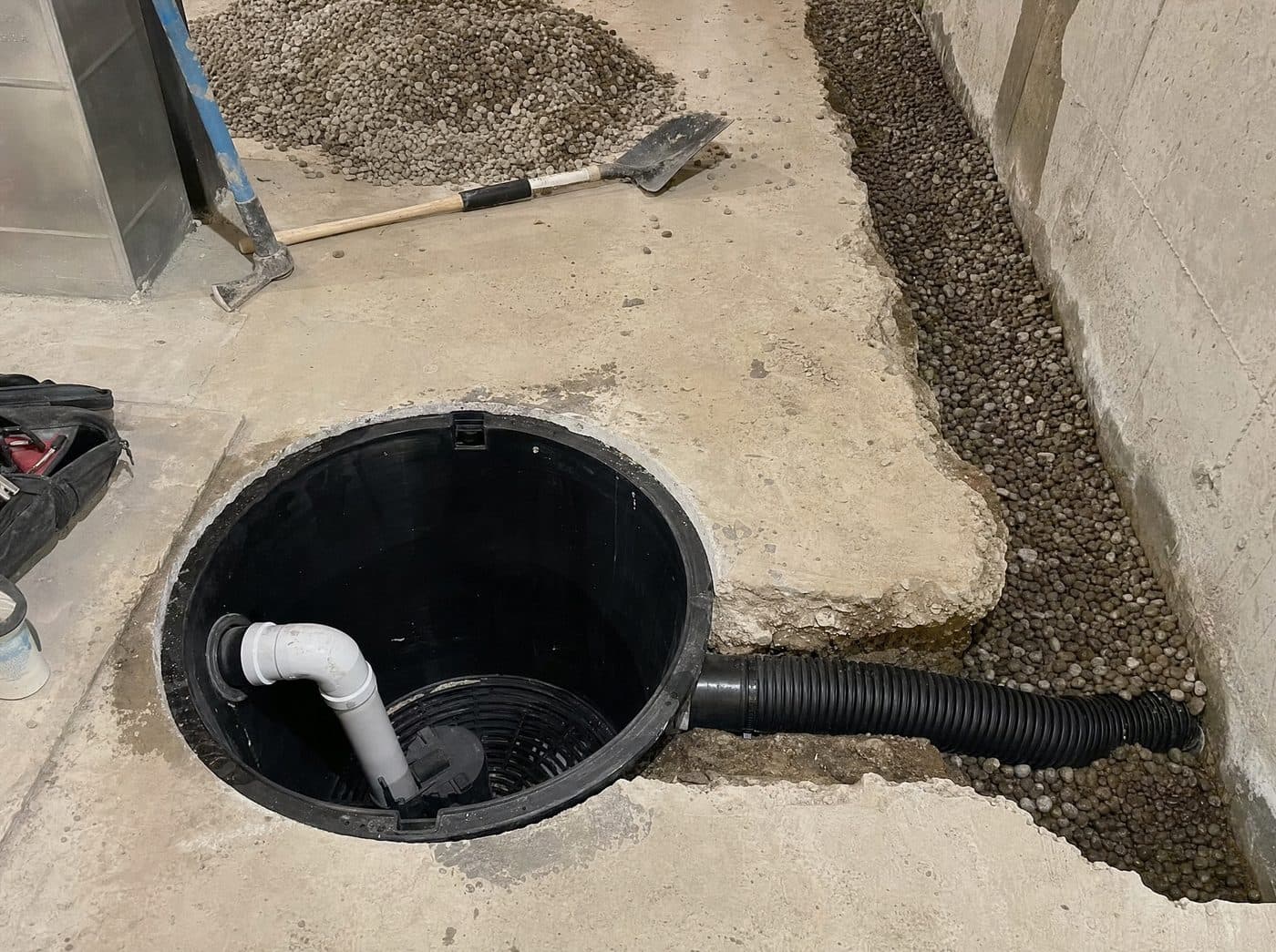Brampton commercial sump pump and interior drainage upgrade